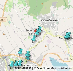 Mappa Via San Salvatore, 09040 Settimo San Pietro CA, Italia (3.05923)