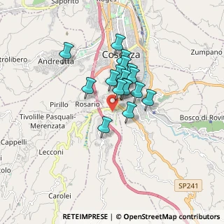 Mappa CAP, 87100 Cosenza CS, Italia (1.24059)