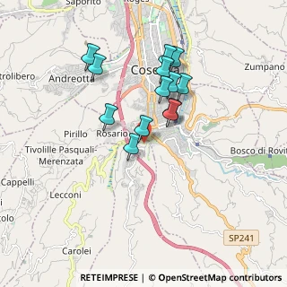 Mappa CAP, 87100 Cosenza CS, Italia (1.65615)