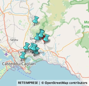 Mappa 09048 Sinnai CA, Italia (5.63857)