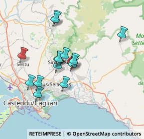 Mappa 09048 Sinnai CA, Italia (7.27357)