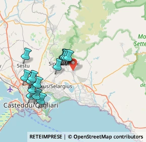 Mappa 09048 Sinnai CA, Italia (7.8225)