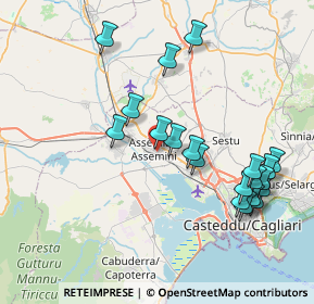 Mappa Via Giovanni Pascoli, 09032 Assemini CA, Italia (9.013)