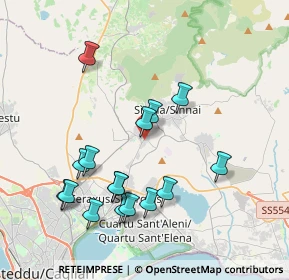 Mappa Via Lazio, 09040 Settimo San Pietro CA, Italia (4.32063)