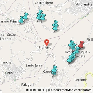 Mappa Contrada Pianetto, 87044 Cerisano CS, Italia (1.4225)