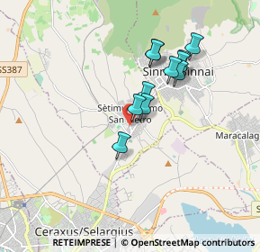 Mappa Via Gavino Dessì Deliperi, 09040 Settimo San Pietro CA, Italia (1.57455)