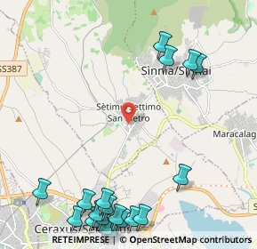 Mappa Via Gavino Dessì Deliperi, 09040 Settimo San Pietro CA, Italia (3.423)