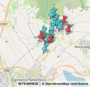 Mappa Via Gavino Dessì Deliperi, 09040 Settimo San Pietro CA, Italia (1.3125)