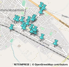 Mappa Corso America, 09032 Assemini CA, Italia (0.418)