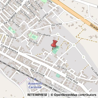 Mappa Via Visconti, 30, 09032 Assemini, Cagliari (Sardegna)