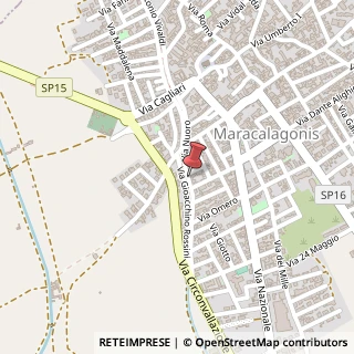 Mappa Via Nuoro,  21, 09040 Maracalagonis, Cagliari (Sardegna)