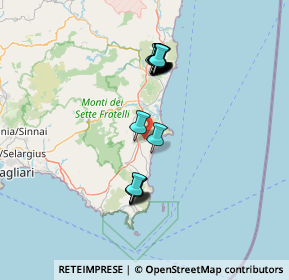 Mappa Località Monte Crobus, 09040 Castiadas CA, Italia (14.215)