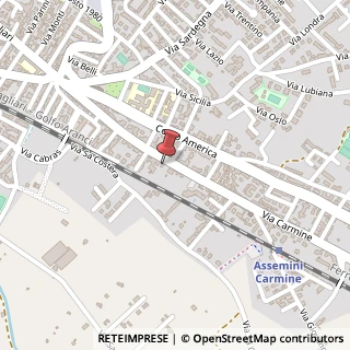 Mappa Via Carmine, 126A, 09032 Assemini, Cagliari (Sardegna)