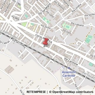 Mappa Via Carmine, 132/A, 09032 Assemini, Cagliari (Sardegna)
