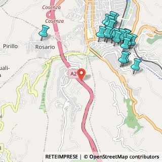 Mappa Viadotto Molino Irto, 87100 Cosenza CS, Italia (1.509)