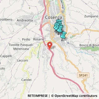Mappa Viadotto Molino Irto, 87100 Cosenza CS, Italia (1.78417)