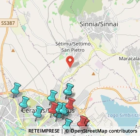 Mappa Localita' Lottizzazione Bacumana, 09040 Settimo San Pietro CA, Italia (3.462)