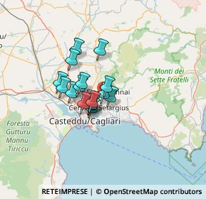 Mappa Localita' Zona Industriale, 09040 Settimo San Pietro CA, Italia (9.08563)