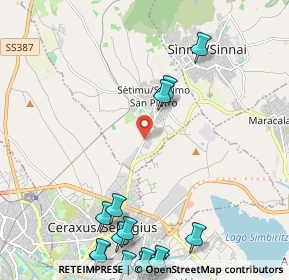 Mappa Localita' Zona Industriale, 09040 Settimo San Pietro CA, Italia (3.567)