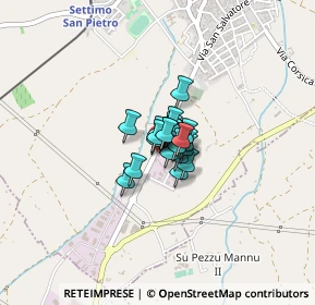 Mappa Via Francesca Sanna Sulis, 09040 Settimo San Pietro CA, Italia (0.13793)