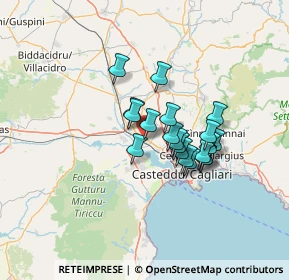Mappa Via Toscana, 09032 Assemini CA, Italia (10.5865)