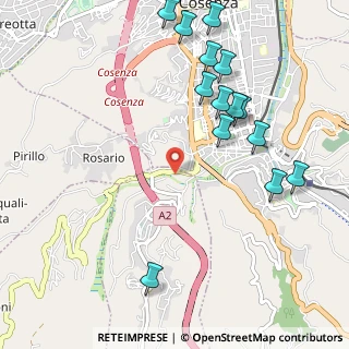 Mappa Via R.Montagna, 87100 Cosenza CS, Italia (1.34071)