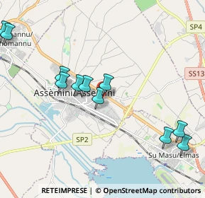 Mappa Via Londra, 09032 Assemini CA, Italia (2.43909)