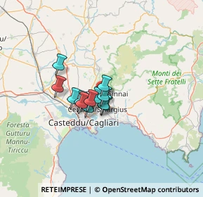 Mappa 09040 Settimo San Pietro CA, Italia (8.11333)