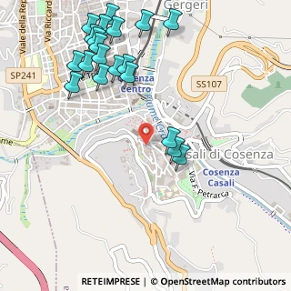 Mappa Via del Seggio, 87100 Cosenza CS, Italia (0.6985)