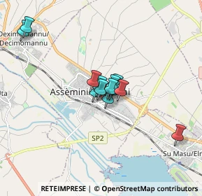 Mappa Via II Agosto, 09032 Assemini CA, Italia (1.23308)