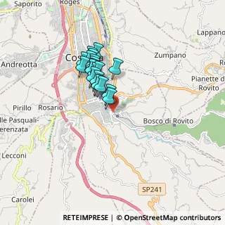 Mappa Via dei Martiri, 87100 Cosenza CS, Italia (1.493)