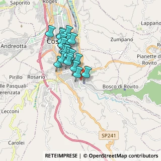 Mappa Via dei Martiri, 87100 Cosenza CS, Italia (1.574)