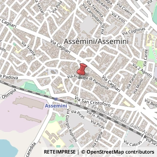 Mappa Via Trento, 3, 09032 Assemini, Cagliari (Sardegna)