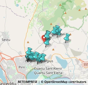 Mappa Via Leonardo Alagon, 09040 Settimo San Pietro CA, Italia (3.61211)