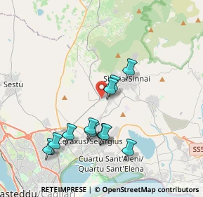 Mappa Via Leonardo Alagon, 09040 Settimo San Pietro CA, Italia (3.93)