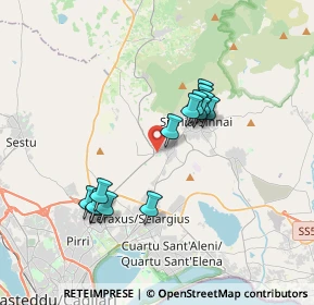 Mappa Via Leonardo Alagon, 09040 Settimo San Pietro CA, Italia (3.45786)