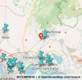 Mappa Via Leonardo Alagon, 09040 Settimo San Pietro CA, Italia (7.07643)