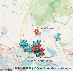 Mappa Via Leonardo Alagon, 09040 Settimo San Pietro CA, Italia (4.3225)