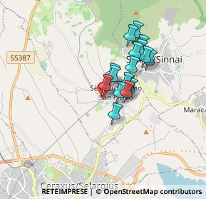 Mappa Via Leonardo Alagon, 09040 Settimo San Pietro CA, Italia (1.37588)