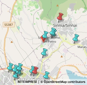 Mappa Via Leonardo Alagon, 09040 Settimo San Pietro CA, Italia (3.02533)