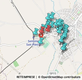 Mappa Via Leonardo Alagon, 09040 Settimo San Pietro CA, Italia (0.45556)