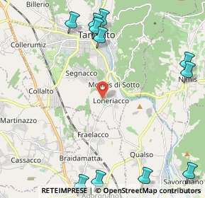 Mappa Via Tricesimo, 33017 Tarcento UD, Italia (3.04818)