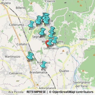 Mappa Via Tricesimo, 33017 Tarcento UD, Italia (1.671)