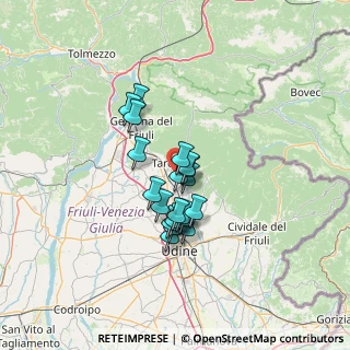 Mappa Via Tricesimo, 33017 Tarcento UD, Italia (9.5955)
