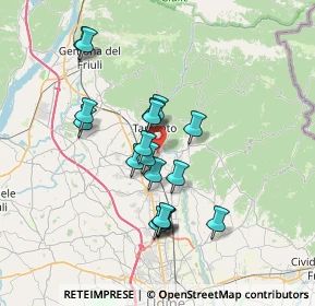 Mappa Via Tricesimo, 33017 Tarcento UD, Italia (6.02333)