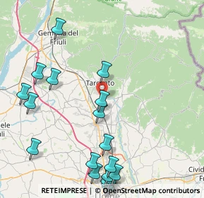 Mappa Via Tricesimo, 33017 Tarcento UD, Italia (10.9335)