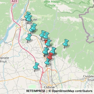 Mappa Via Tricesimo, 33017 Tarcento UD, Italia (5.94625)