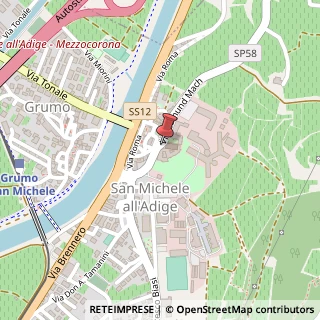 Mappa Via Maso Barco, 2, 38010 San Michele all'Adige, Trento (Trentino-Alto Adige)