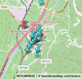 Mappa Via Mach, 38010 San Michele all'Adige TN, Italia (0.595)