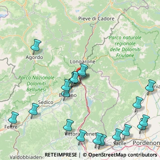 Mappa Via Cima i Pra´, 32014 Ponte Nelle Alpi BL, Italia (20.989)